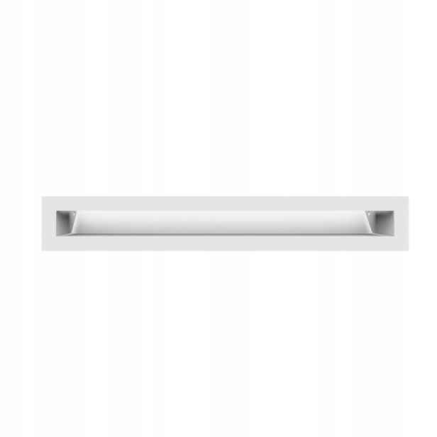 Ventilační krbová mřížka Luft pro krb Sf 60x400 bílá 6x40 kovová