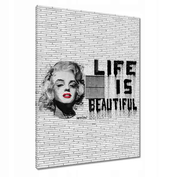 Obrazy 60x80 Banksy Life jsou krásné