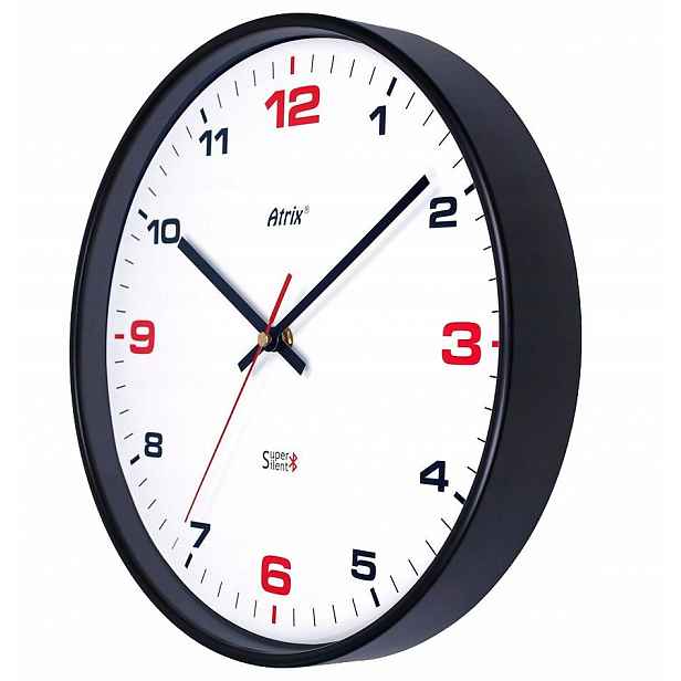 Kulatý Čitelné Nástěnné Hodiny Ovládané Bluetooth Bt Atrix ATE2015B1 30 cm