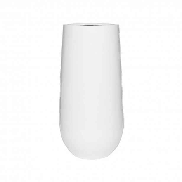 Květináč Nax, barva lesklá bílá, více velikostí - PotteryPots Velikost: L - v. 101 cm, ⌀ 50 cm