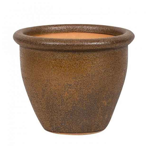 Obal BARCA 21D keramika glazovaný hnědý 21,5cm