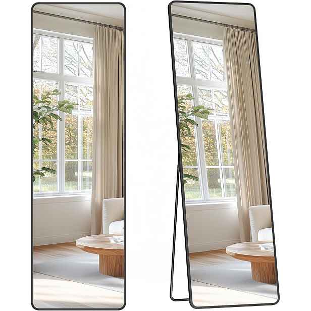 SONGMICS Volně stojící zrcadlo Bleer 150 cm černé II