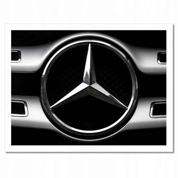 Plakáty v rámu 40x30 Mercedes Černobílé Bw
