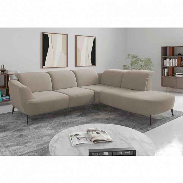 Sit & More ROHOVÁ SEDAČKA, textil, béžová