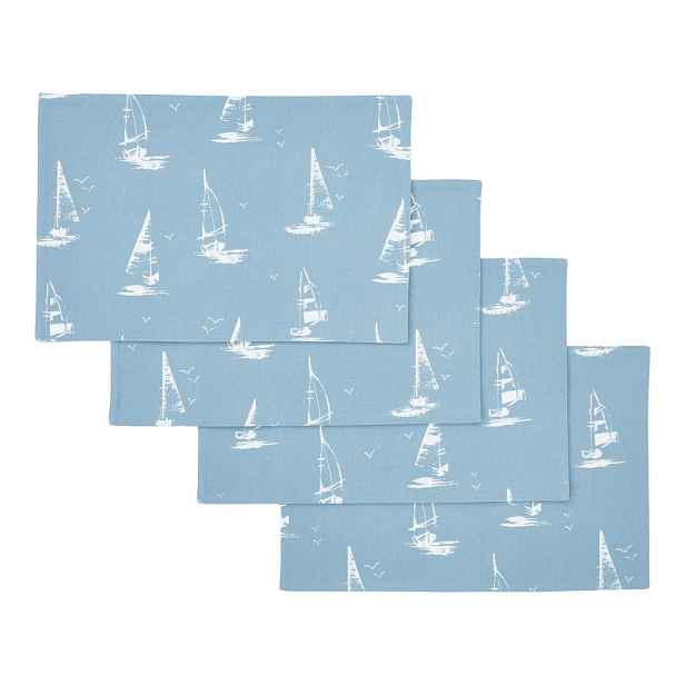 Bavlněná prostírání v sadě 4 ks 30x46 cm Salcombe Boats – Catherine Lansfield