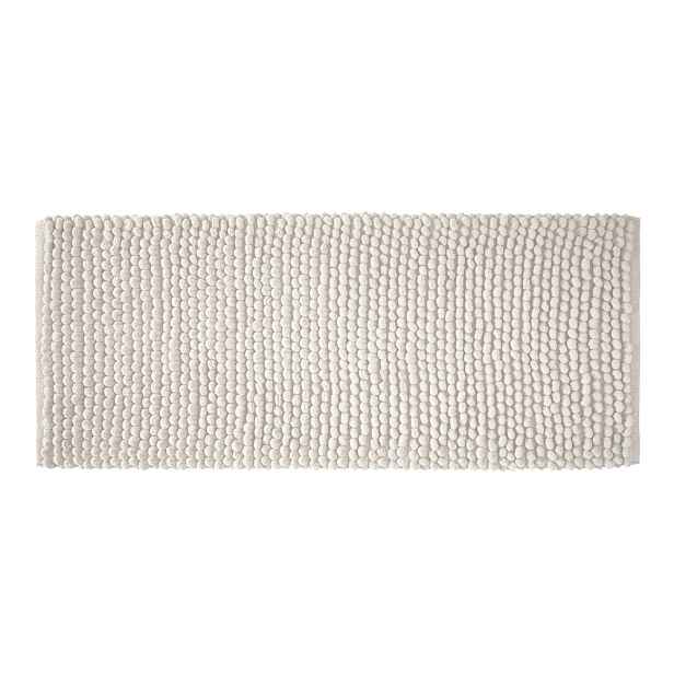 Bílá koupelnová předložka 50x120 cm Aspen Bobble – Bianca