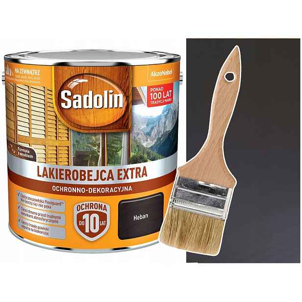 Sadolin Lakovací malta na dřevo Extra Eben 2,5L