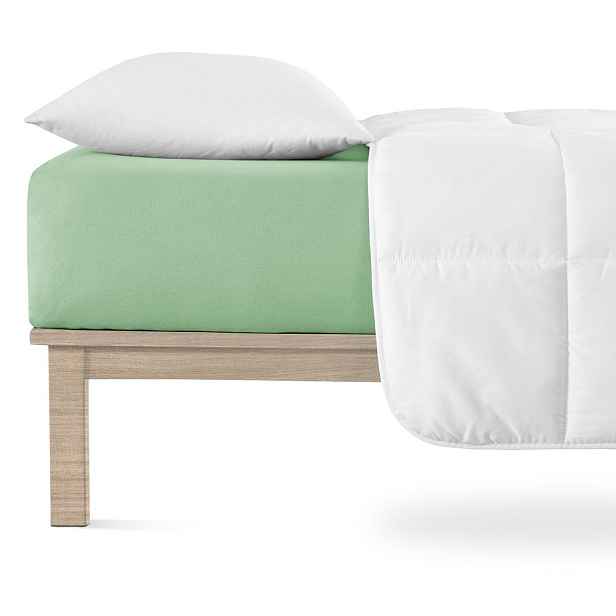 Zelené napínací prostěradlo jersey 140x200 cm Boxspring – Andrea Simone