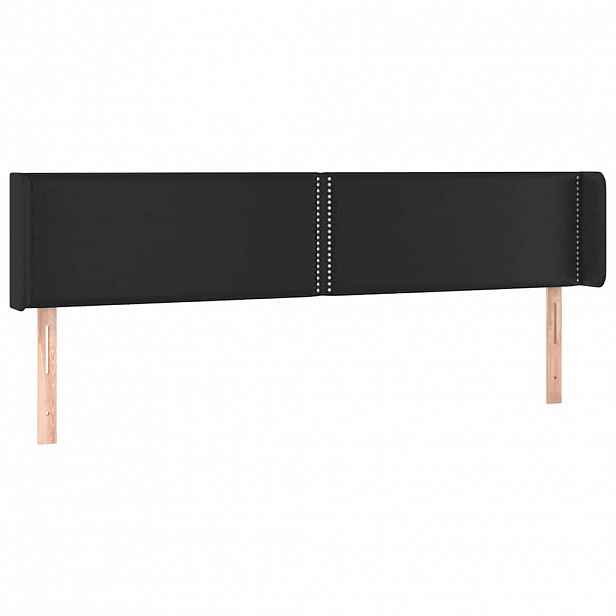 vidaXL Čelo postele typu ušák černá 183x16x78/88 cm umělá kůže