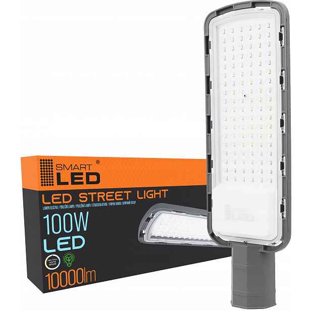 Led pouliční lampa Hermetická průmyslová lampa 100W Šedá IP65 10000lm