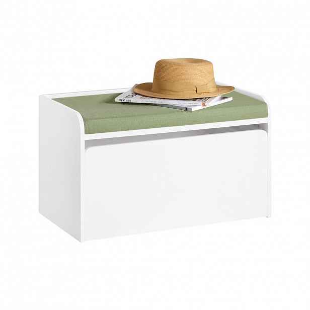 SoBuy HRAČKOBOXY s 1 zásuvkou Bílá 60x34x35cm Minimalistický