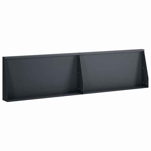 vidaXL Opěrná zeď 2 ks 80 x 12 x 40 cm Ocel Antracitová