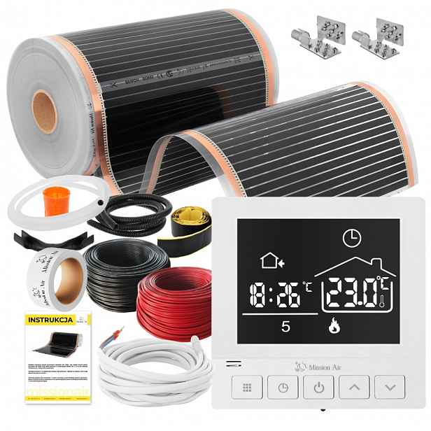 Set Fólie Vyhřívací Podložka Infračervená 160W 7m²