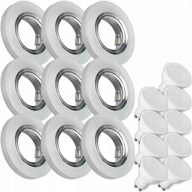 9X Skleněná Lampička Moderní Kulaté Svítidlo Silné Sklo 7W Led Žárovka