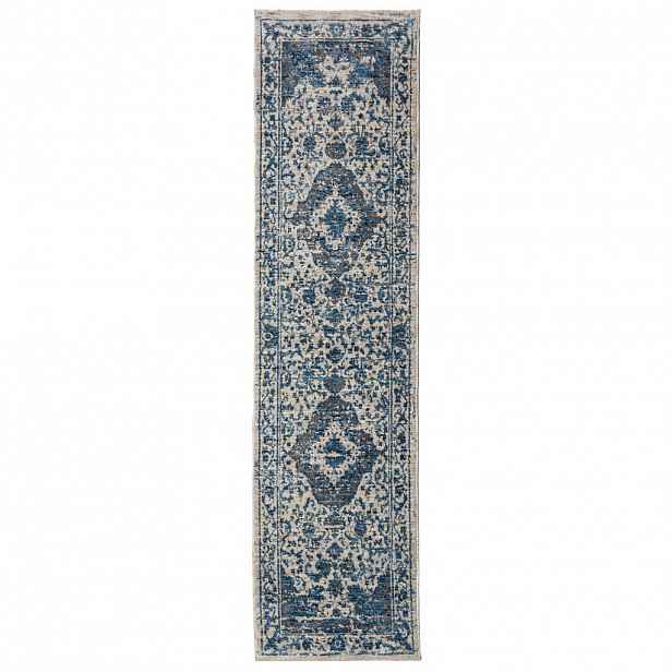 Flair Rugs VINTAGE KOBEREC, 60/230 cm, modrá