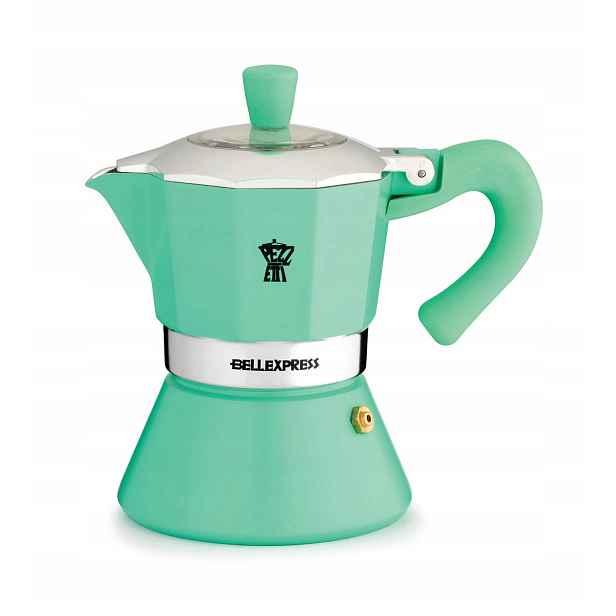 Kávovar Pezzetti Bellexpress 3 šálky 150 ml hliníkový, mátový