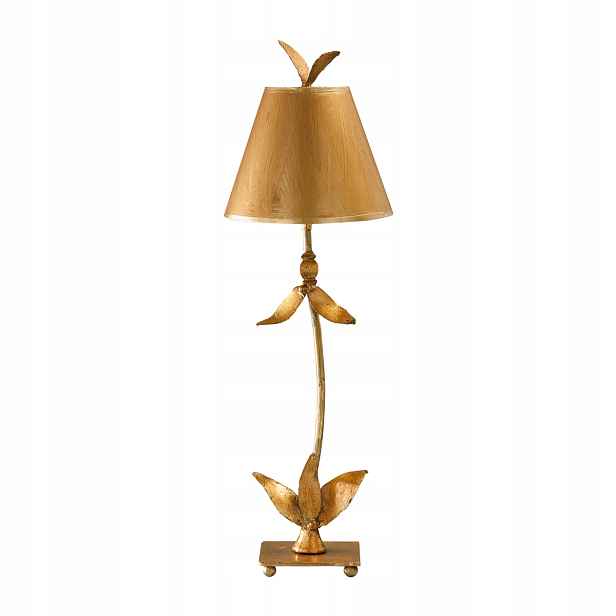 Stolní lampa Art Deco zlatá Red Bell E27 60W Flambeau
