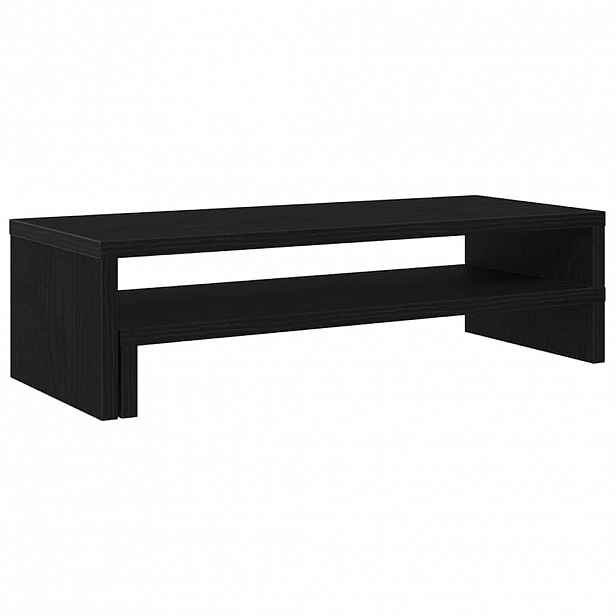 vidaXL Stojan na monitor černý dub 54 x 22 x 15 cm, konstrukční dřevo