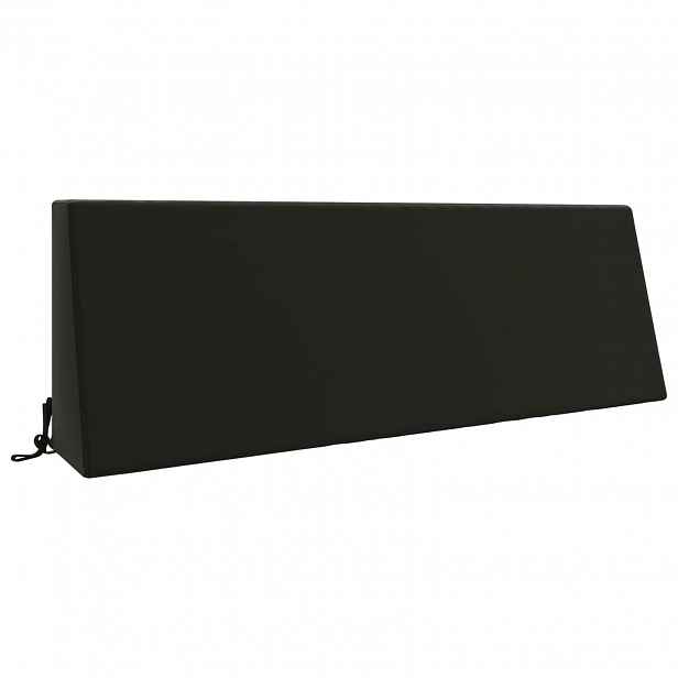 vidaXL polštář za záda SOEST 100% polyester Černá 120 x 20 x 40 cm