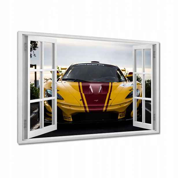 Obrazy 120x80 Žluté sportovní auto