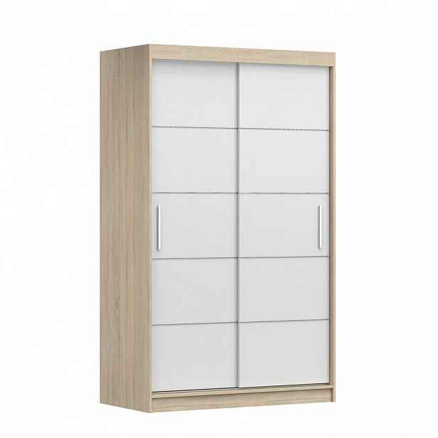 imoebel24 SKŘÍŇ s otočnými dveřmiNeomi 06 120 cm 120/200/61 cm, 2dveřová, bílý