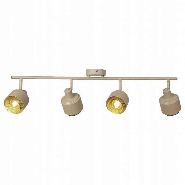 Moderní čtyřbodová lampa s reflektorovou lištou