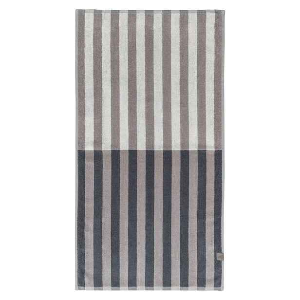 Modro-šedý ručník z bio bavlny 50x90 cm Disorder – Mette Ditmer Denmark