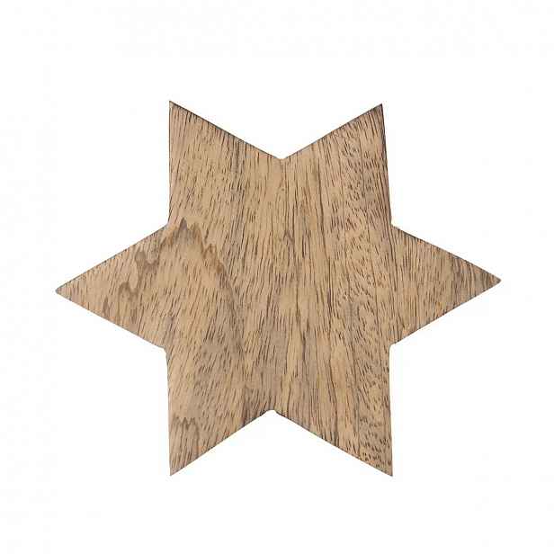 Orion Podtácek dřevo MANGO, hvězda