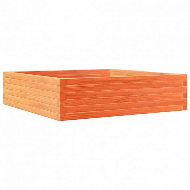 vidaXL Zahradní truhlík voskově hnědý 90x90x23 cm masivní borové dřevo