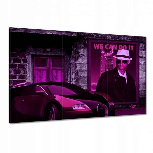 Obrazy 120x80 Fialové Bugatti
