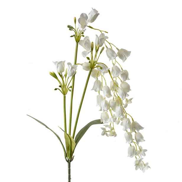 Dekorace bílá umělá květina zvonek Bells Bouquet - 15*6*80 cm Clayre & Eef