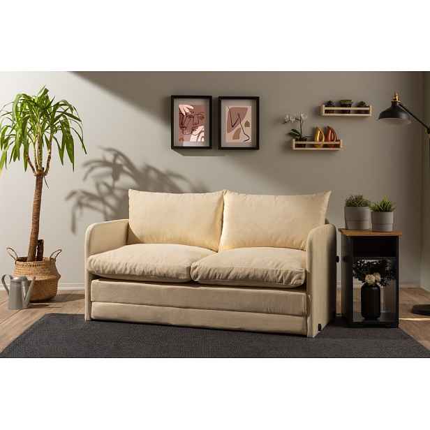 Dvoumístná rozkládací pohovka Saga XL 2-Seater - Cream