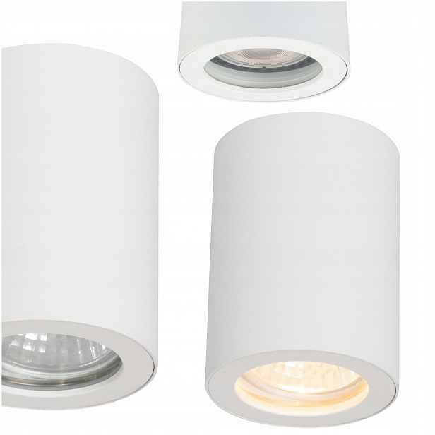 Nástěnné Svítidlo Spot Kulaté Stropní Svítidlo Stropní Kulaté GU10 Bílé IP65 LP-6510/1SM Wh