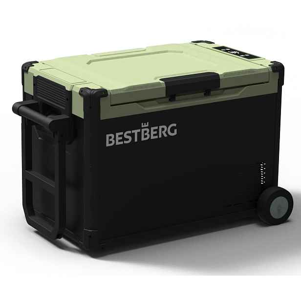 Přenosná kompresorová autochladnička BestBerg BBPF-30A / 30 l / 55 W / černá/zelená
