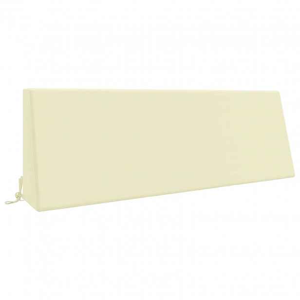 vidaXL polštář za záda SOEST 100% polyester Krémová 120 x 20 x 40 cm