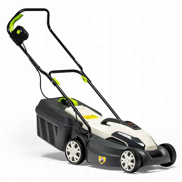 Lehká Elektrická Sekačka Nac S Košem 35 L 34 CM 1400 W, Zadní Výhoz Do Koše