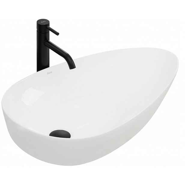 Umyvadlo na desku Greta 65,5x40 bílé (REA-U8537) /po/