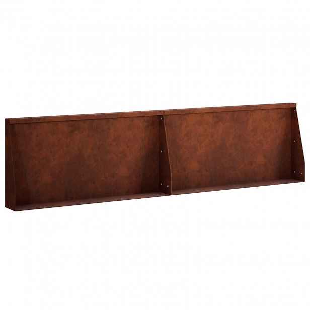 vidaXL Opěrná zeď 2 ks 80 x 12 x 40 cm Povětrnostně odolná ocel Rezavá