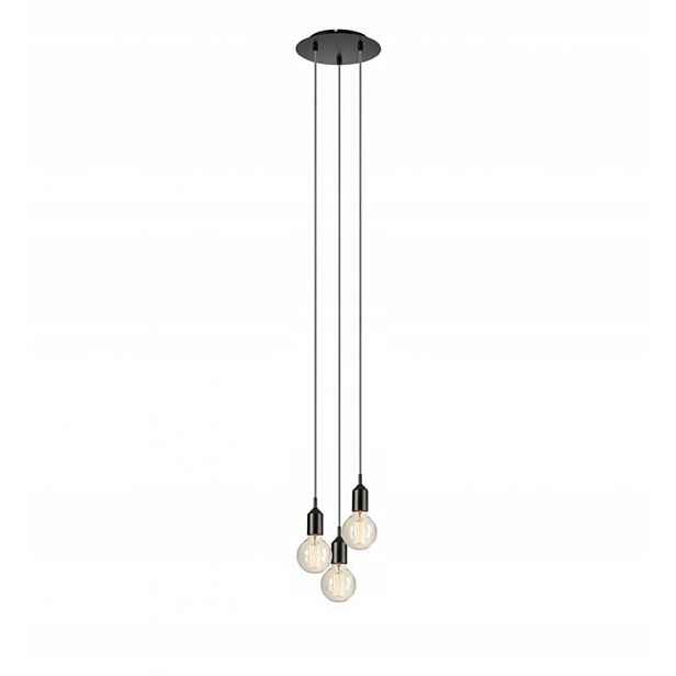 Závěsná lampa na E27 Bronx černá 108452 Markslojd