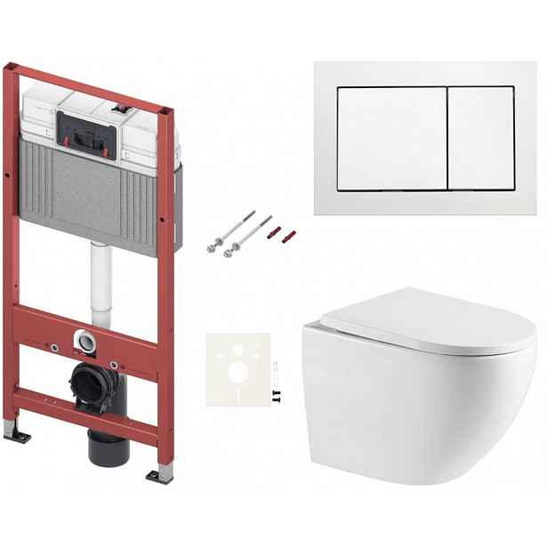 Závěsný wc set do lehkých stěn / předstěnová SAT SIKOTSTOR67400