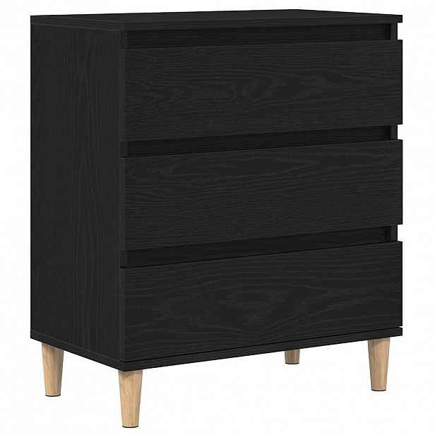 vidaXL Servírovací skříň Černý dub 60 x 35 x 70 cm Kompozitní dřevo