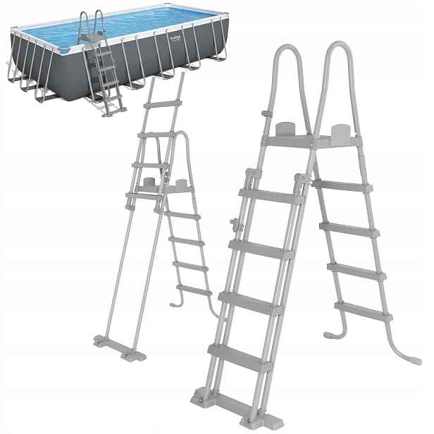 Bezpečný Stabilní Žebřík Bestway 56475 do bazénu Schody Vstup