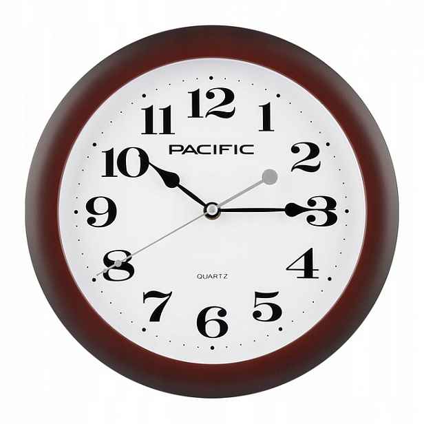 Nástěnné hodiny Pacific PCZ-106-02 – Elegance v hnědé barvě