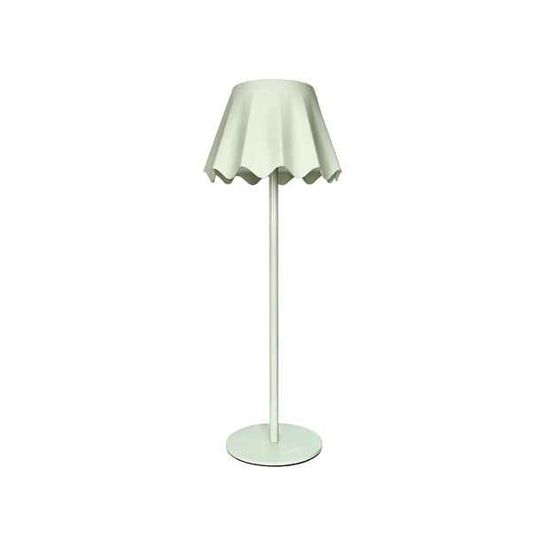 Světle zelená kovová LED stmívatelná stolní lampa (výška 36 cm) – Brandani