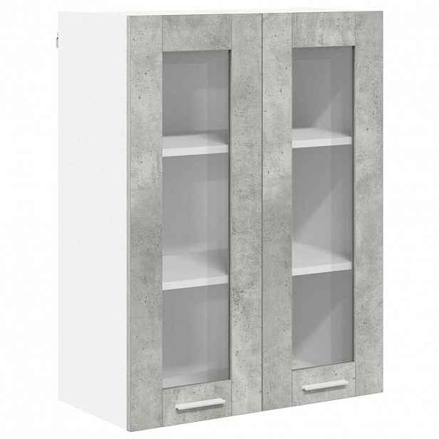 vidaXL Závěsná skříňka Betonově šedá 60 x 31 x 80 cm Kompozitní dřevo