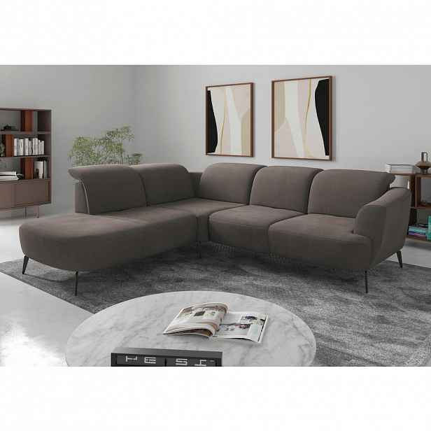 Sit & More ROHOVÁ SEDAČKA, textil, jílová barva