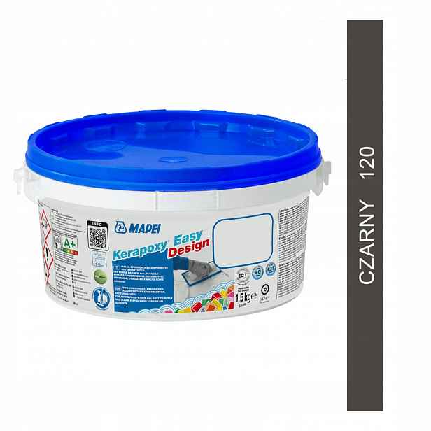 Epoxidová spárovací hmota Mapei Kerapoxy Easy Design 1,5 kg barva 120 černá