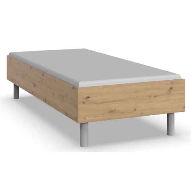 Postel Easy Plus 90x200 cm, dub artisan, komfortní výška