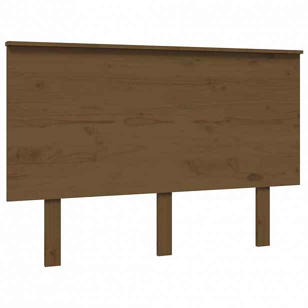 vidaXL Čelo postele medově hnědé 124 x 6 x 82,5 cm masivní borovice