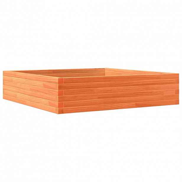 vidaXL Zahradní truhlík voskově hnědý 100x100x23 cm masivní borovice